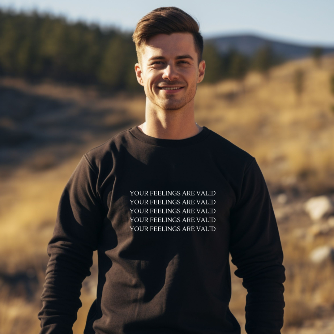 Your Feelings Are Valid Unisex Crewneck Sweater