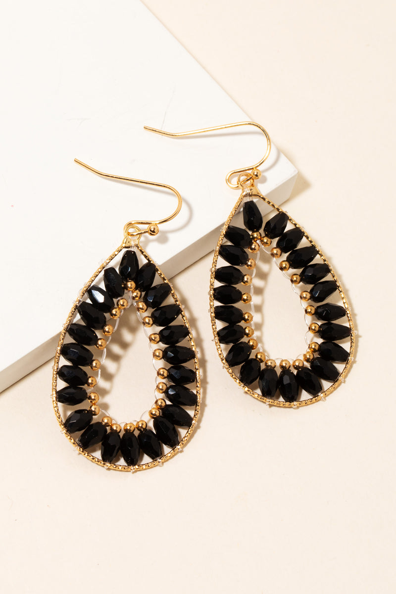 Blushing Teardrop Sparkles Earrings