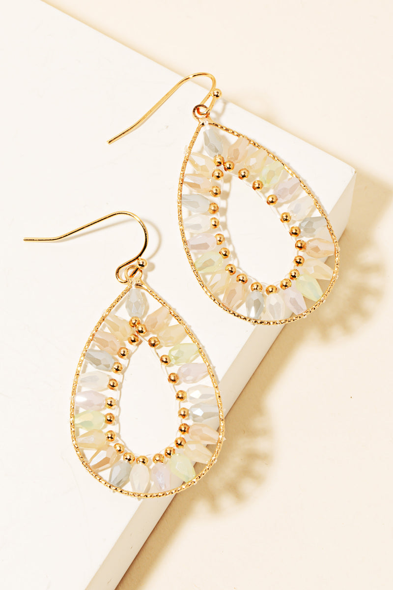 Blushing Teardrop Sparkles Earrings