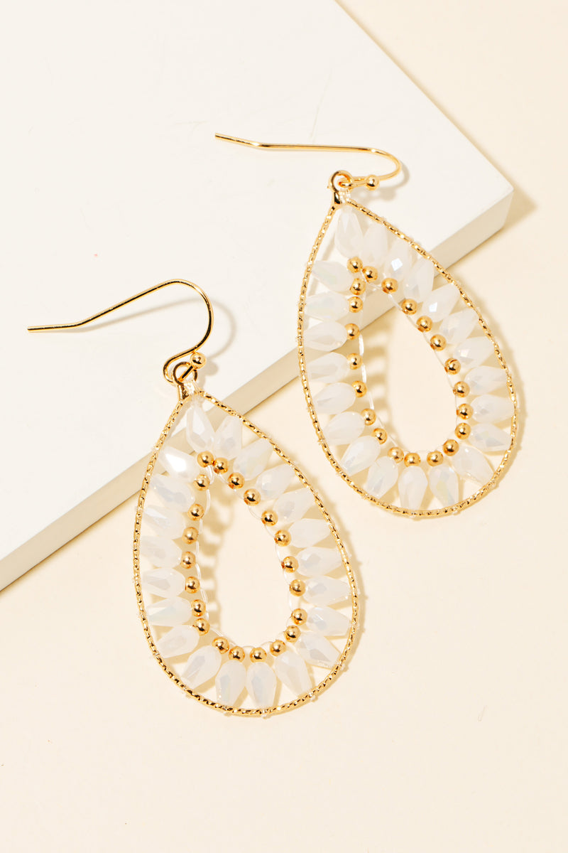 Blushing Teardrop Sparkles Earrings